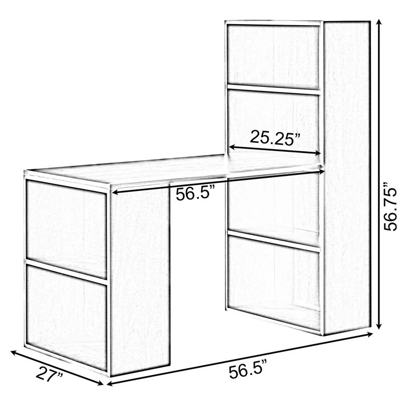 Latitude Run® Solid Wood Writing Desk