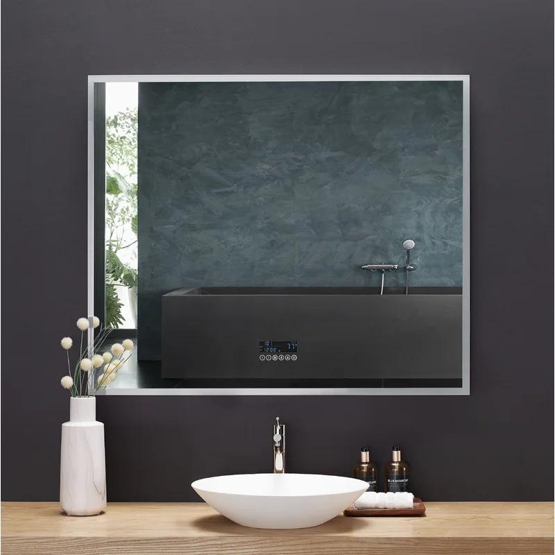 Immersion 48" x 40" Frameless LED Vanity Mirror with Bluetooth and Defogger