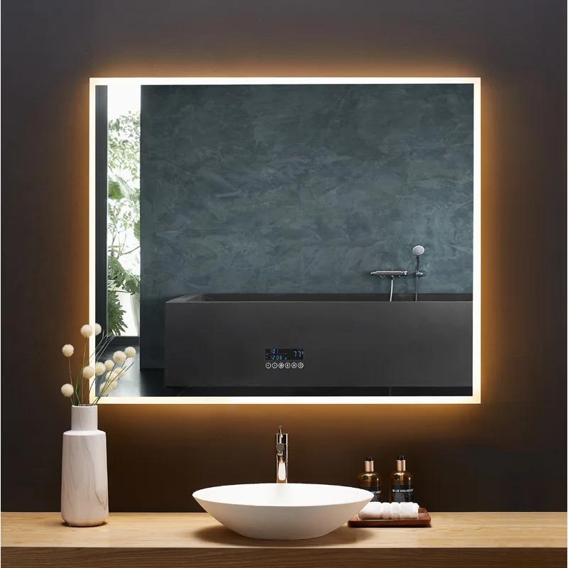 Immersion 48" x 40" Frameless LED Vanity Mirror with Bluetooth and Defogger