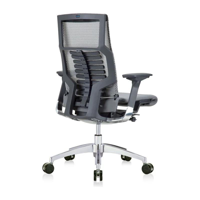 Bionic Spine High-Back Executive Swivel Chair in Gray/Black