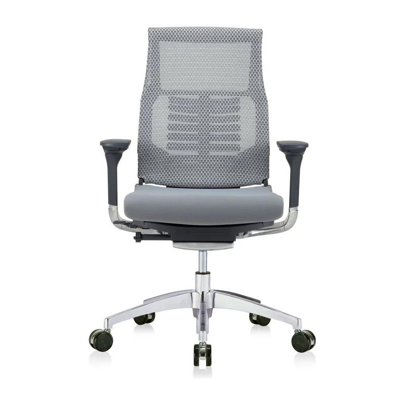 Bionic Spine High-Back Executive Swivel Chair in Gray/Black