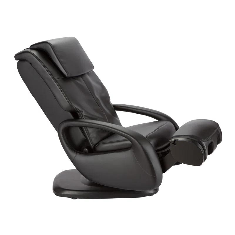 Black Faux Leather Swivel Massage Recliner Chair