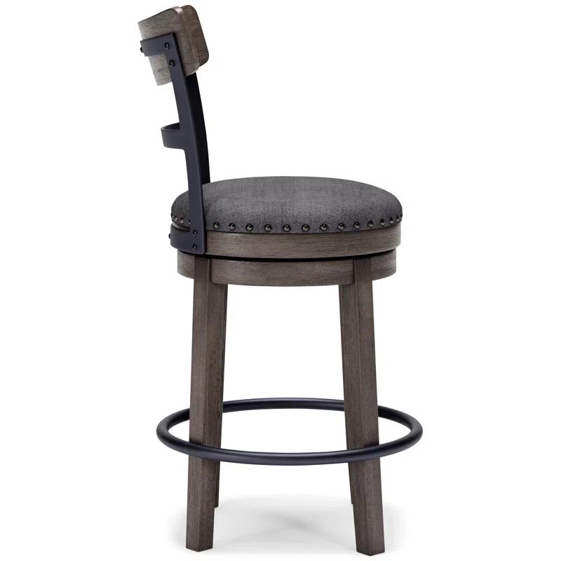 Red Barrel Studio® Obdulio Swivel Upholstered Counter Stool