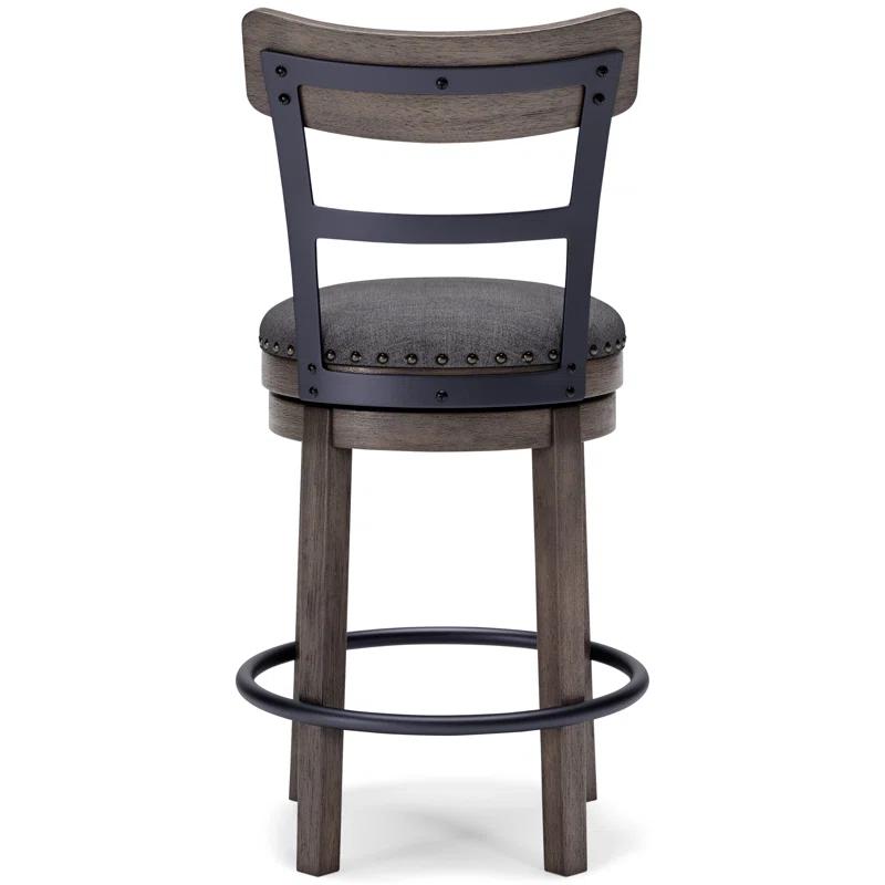 Red Barrel Studio® Obdulio Swivel Upholstered Counter Stool