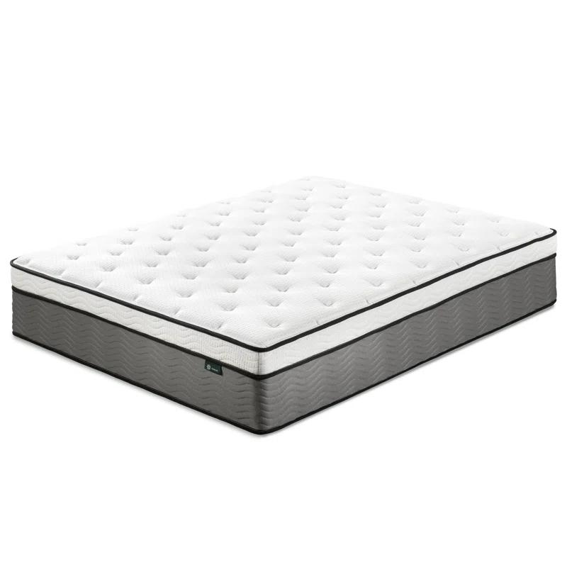 Luxurious Queen Eurotop 14" Hybrid Innerspring Mattress with Memory Foam