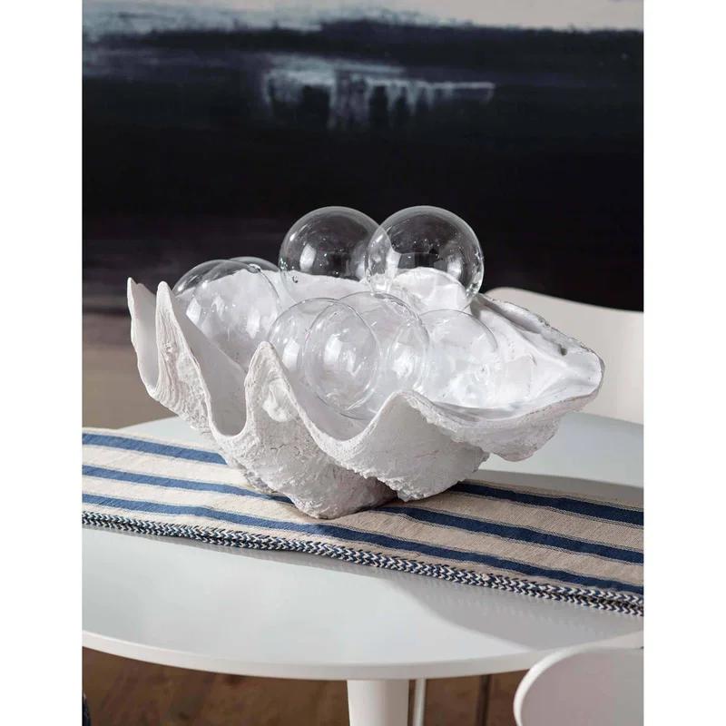 Regina Andrew Timeless White Resin Bimini Clam Figurine