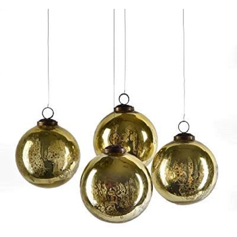 Glass Ball Ornament (Set of 4)