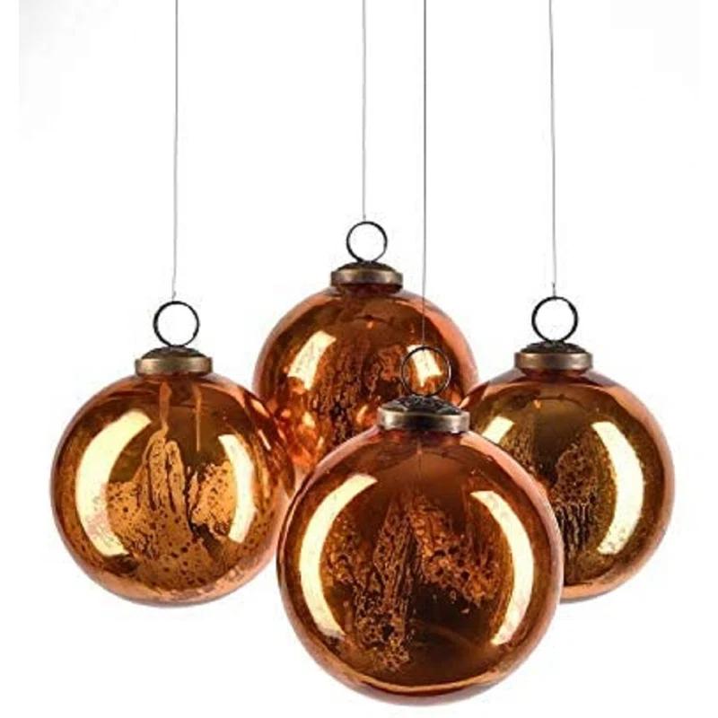 The Holiday Aisle® Glass Ball Ornament (Set of 4)