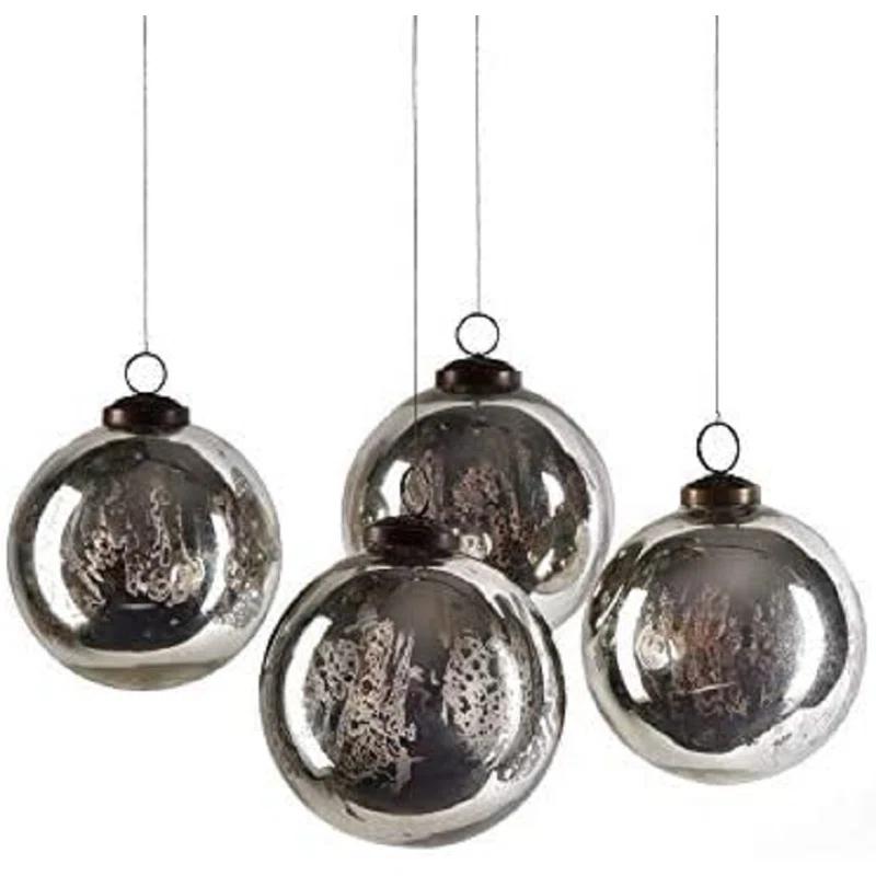 The Holiday Aisle® Glass Ball Ornament (Set of 4)
