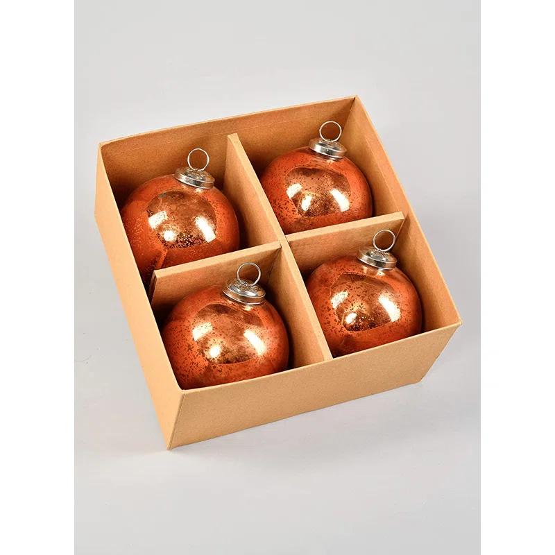 The Holiday Aisle® Glass Ball Ornament (Set of 4)