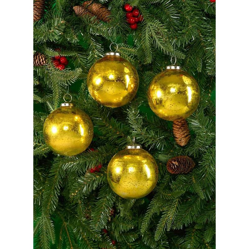 Glass Ball Ornament (Set of 4)