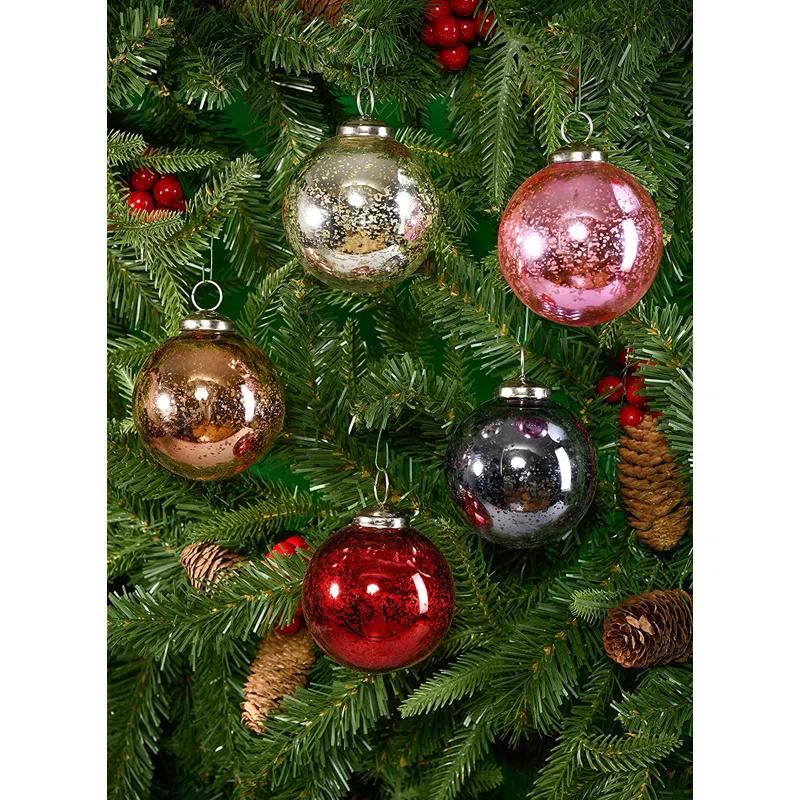The Holiday Aisle® Glass Ball Ornament (Set of 4)