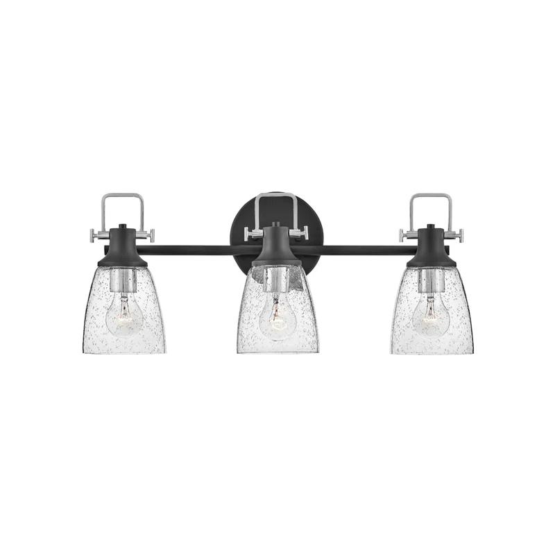 Easton 3-Light Dimmable Black Vanity light