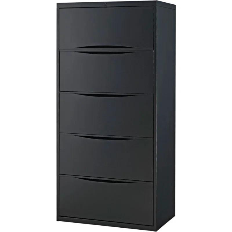 Interion 30'' Wide 5 -Drawer Steel File Cabinet