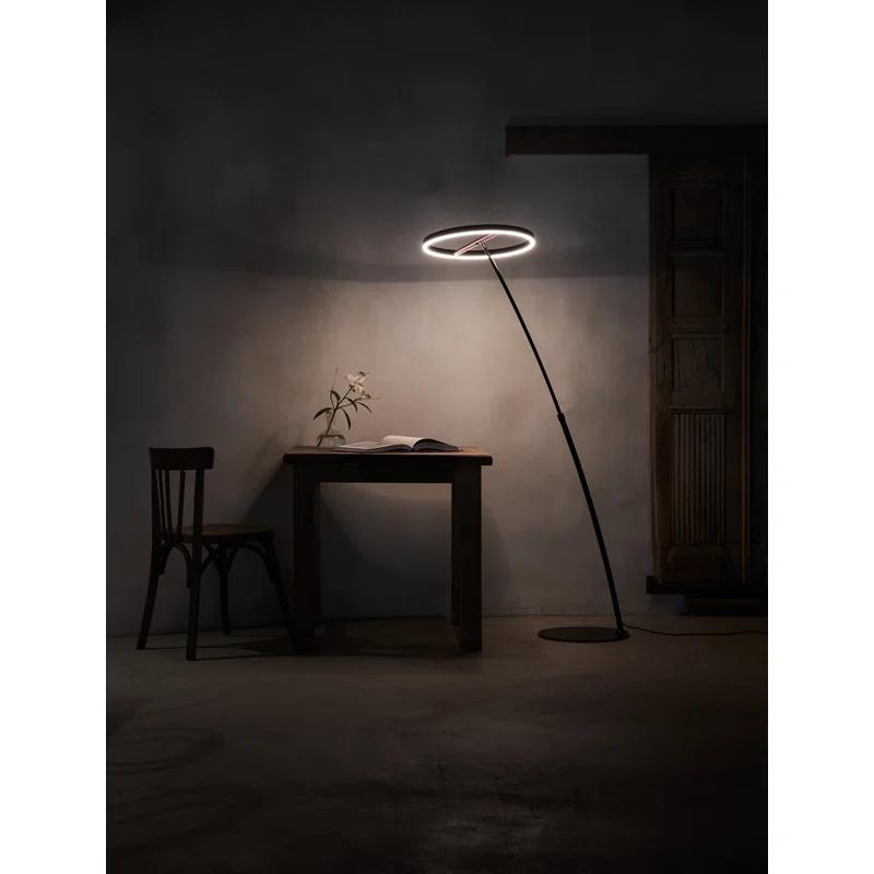 Orren Ellis Hupe 47.2'' LED Arched Floor Lamp