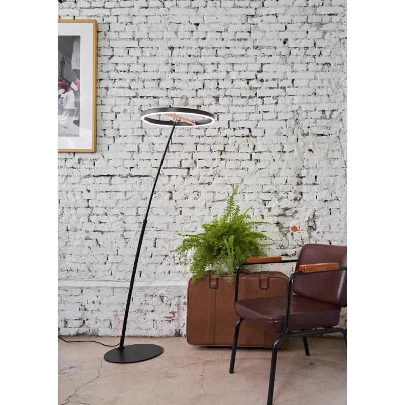 Orren Ellis Hupe 47.2'' LED Arched Floor Lamp