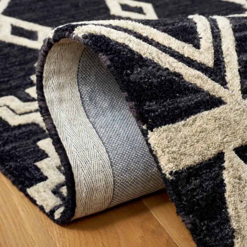 Union Rustic Abbegail Hand Tufted Wool Southwestern Rug