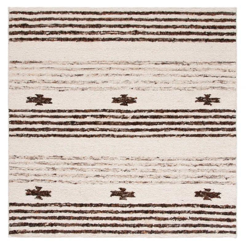 Abbie-Lea Natura Hand Woven 90% Wool And 10% Cotton Southwestern Rug