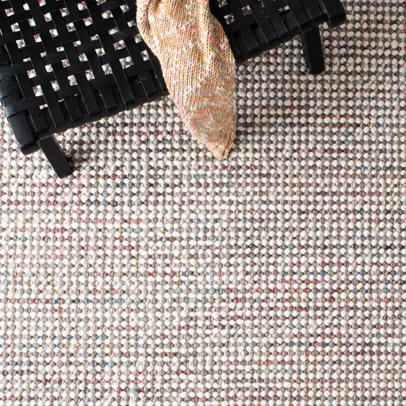 Latitude Run® Vermont Hand Woven Wool Solid Color Rug