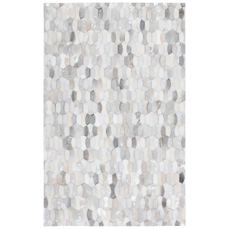 Belday Flat Weave Hair On Leather Rug