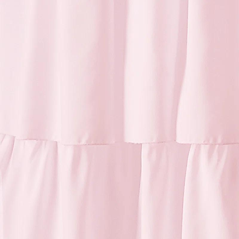 Red Barrel Studio® Flounced Solid Color Semi-Sheer Rod Pocket Single Curtain Panel