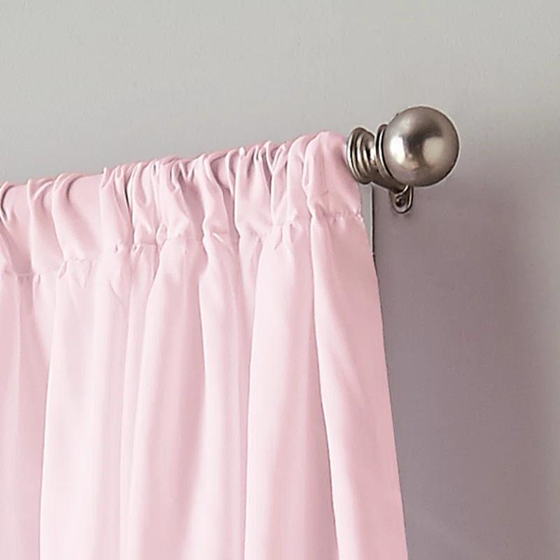 Red Barrel Studio® Flounced Solid Color Semi-Sheer Rod Pocket Single Curtain Panel