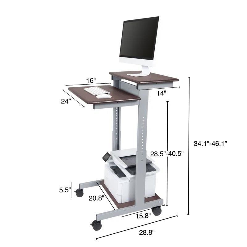 Adjustable Metal Base Standing Desk