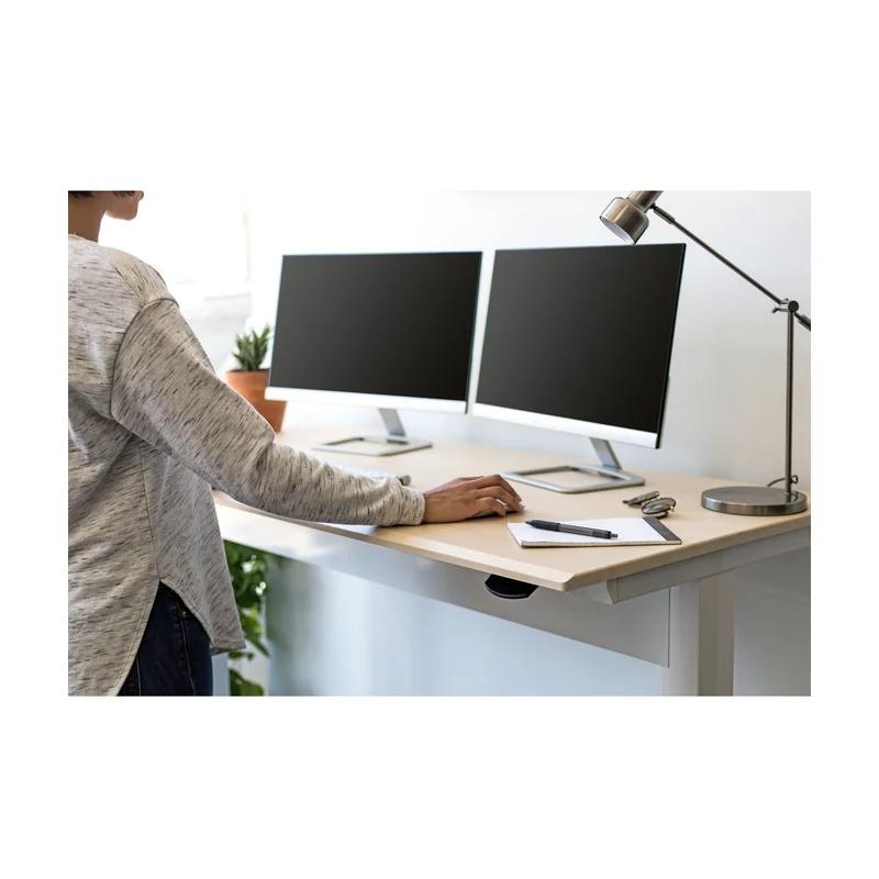 Adjustable 60'' Black Metal Standing Desk with Pneumatic Lift