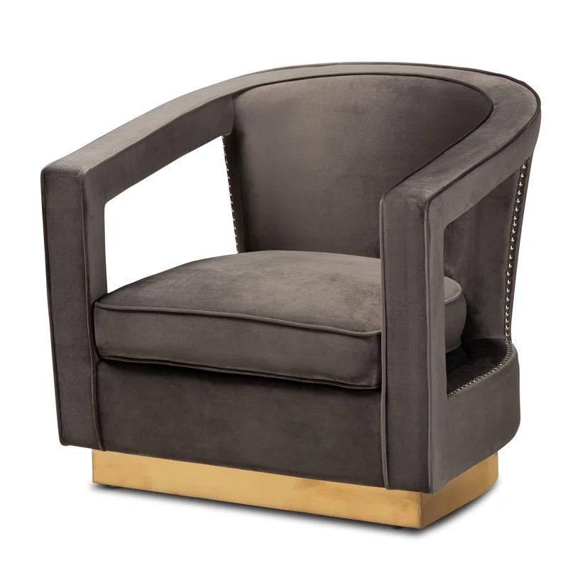 Rosdorf Park DelRe Velvet Armchair