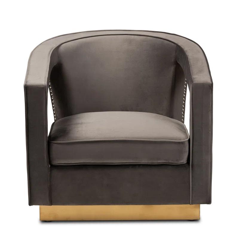 Rosdorf Park DelRe Velvet Armchair