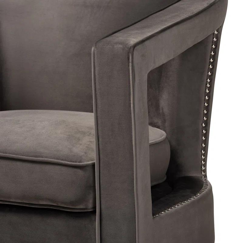 Rosdorf Park DelRe Velvet Armchair
