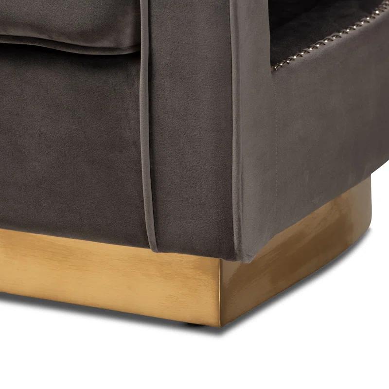 Rosdorf Park DelRe Velvet Armchair