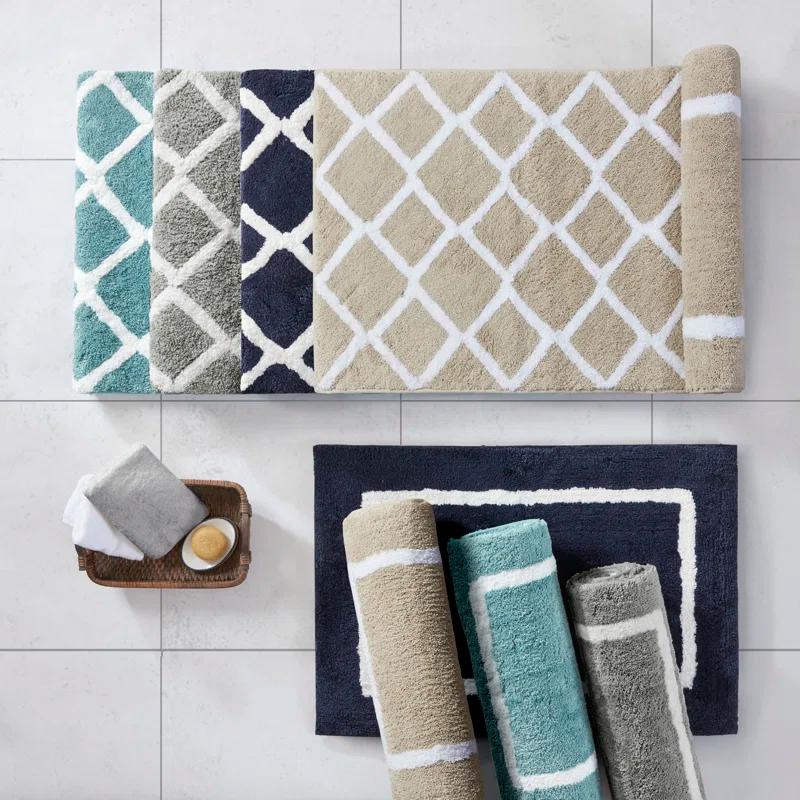 Madison Park Bittman Reversible High Pile Tufted Bath Rug