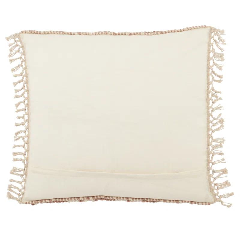 Oakleaf Chevron Polyester,Wool,Cotton Blend Throw Pillow