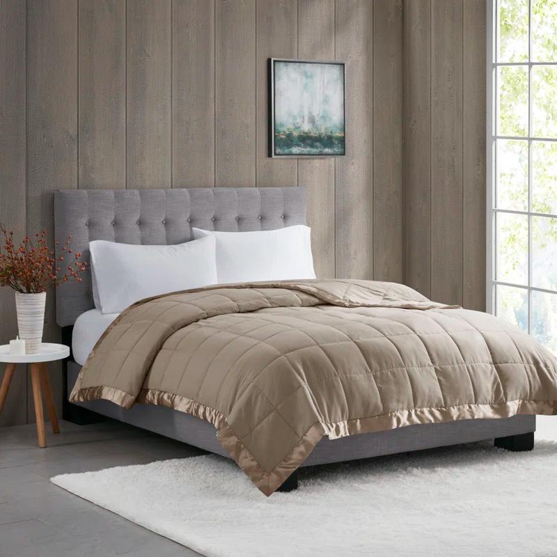 Madison Park Lightweight Down Alternative Blanket with Satin Trim