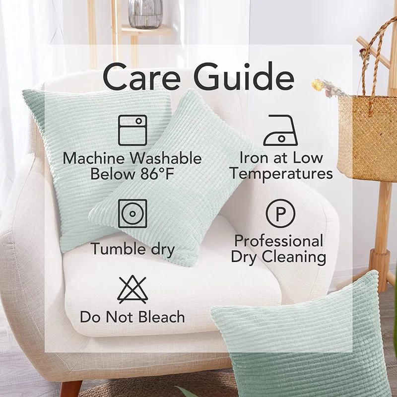 Deconov Reversible Pillow Cover (Set of 2)