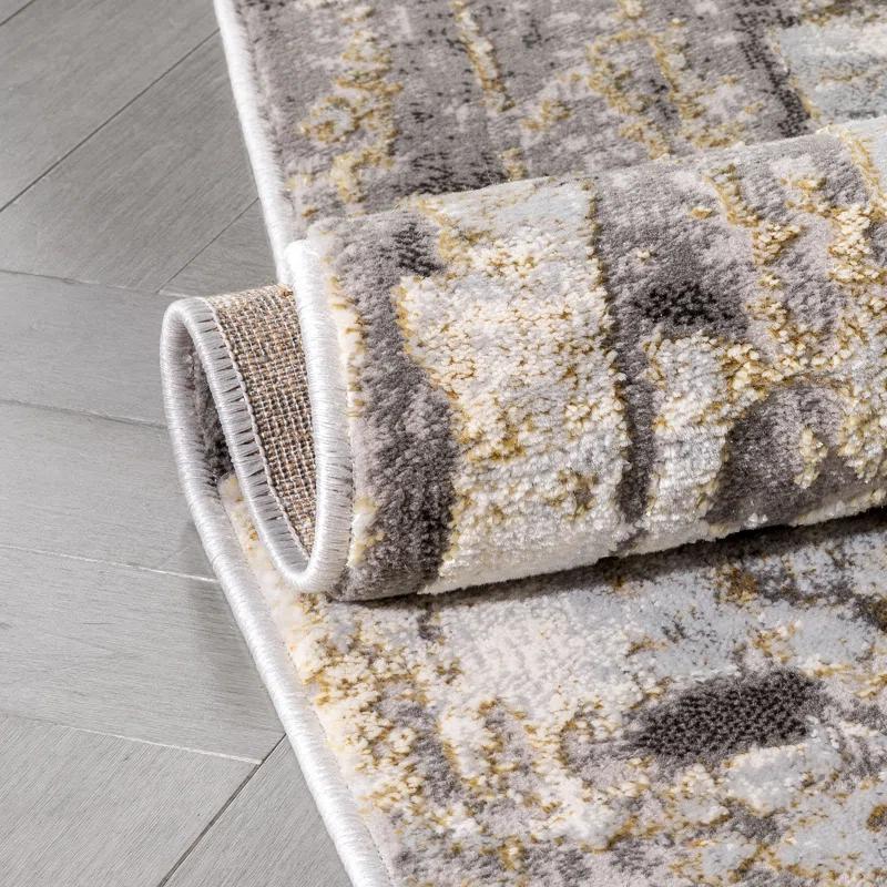 Wade Logan® Clomer Fairmount Geometric Gray Area Rug