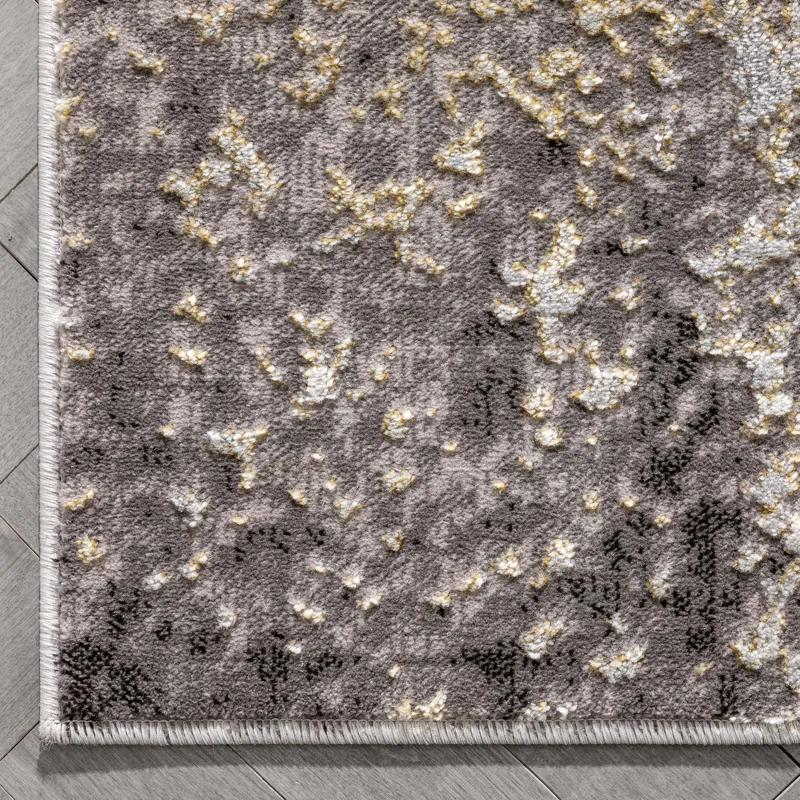 Wade Logan® Clomer Fairmount Geometric Gray Area Rug