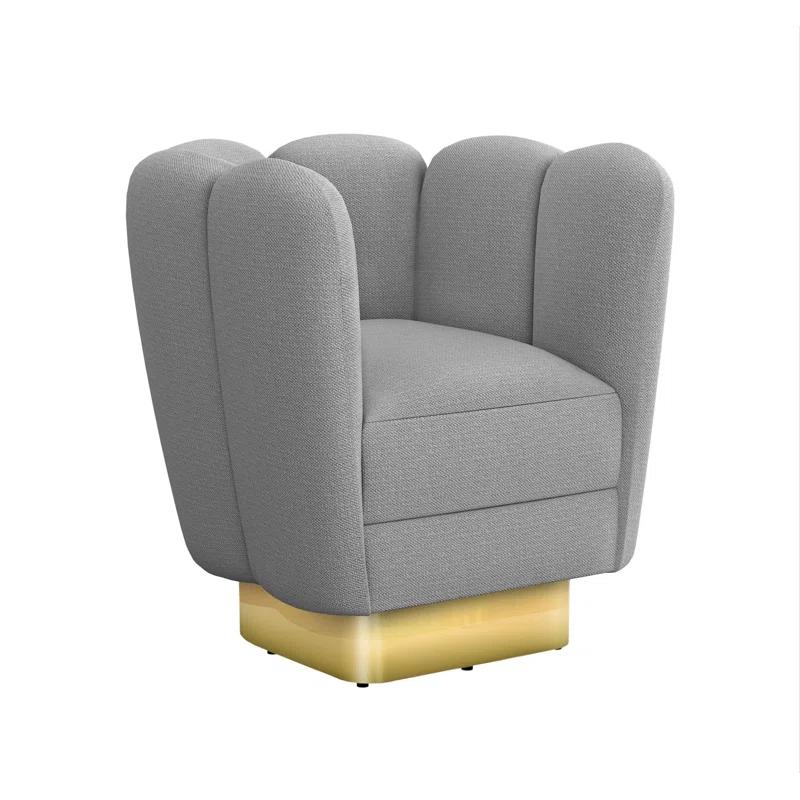Gallery Upholstered Swivel Barrel Chair
