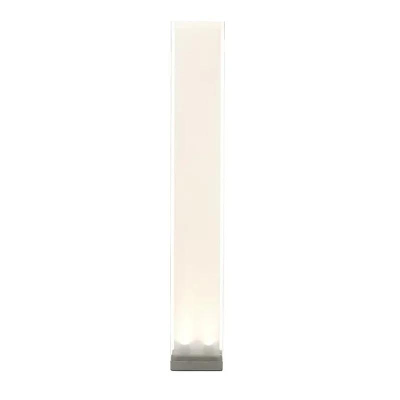 Cortina 72" White Acrylic Floor Lamp with Fabric Diffuser