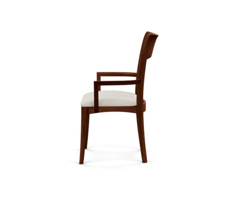 Ingrid 19.25'' H Upholstered Cherry Armchair
