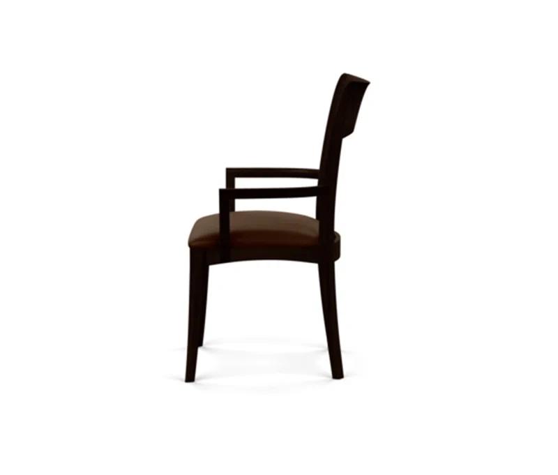 Ingrid 19.25'' H Upholstered Cherry Armchair