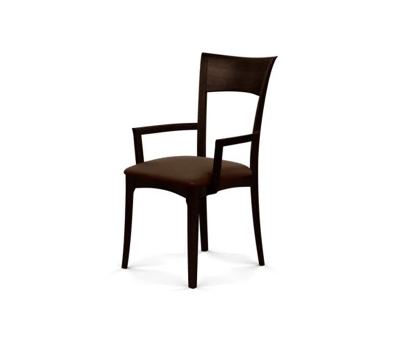 Ingrid 19.25'' H Upholstered Cherry Armchair