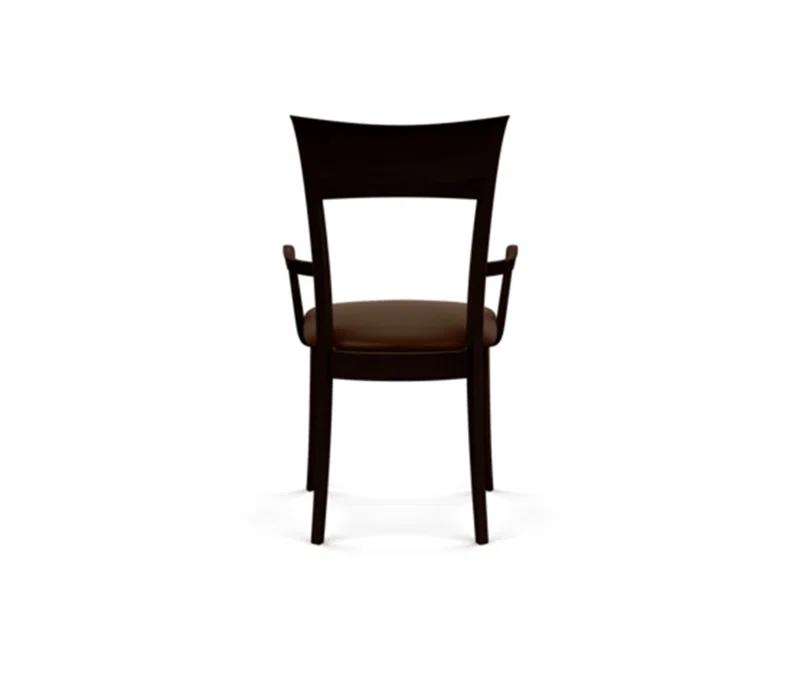 Ingrid 19.25'' H Upholstered Cherry Armchair