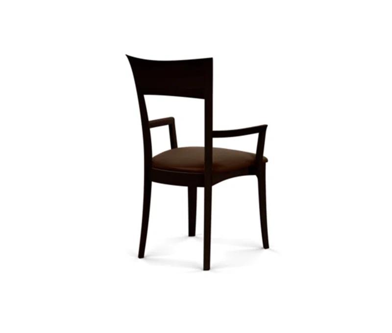 Ingrid 19.25'' H Upholstered Cherry Armchair