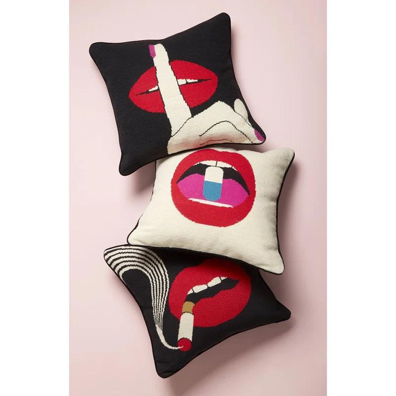 Jonathan Adler Lips NDLPT Pillow - Hush