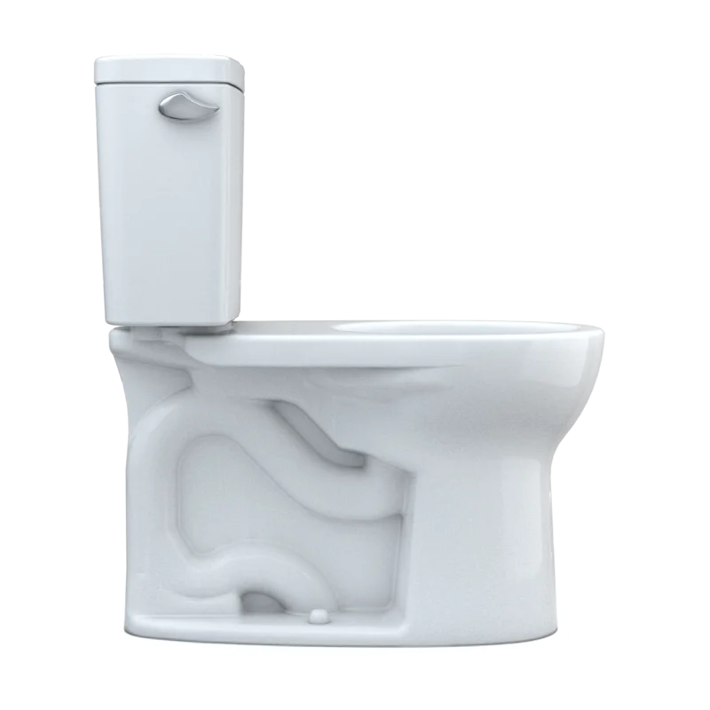 Cotton White Traditional Round Two-Piece 1.6 GPF High-Efficiency Toilet