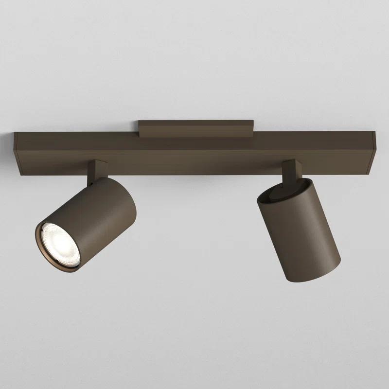 Astro Ascoli Twin Indoor Spotlight (Matt Black) - Dry Rated - GU10 Lamp, Designed in Britain - 1286118-3 Years Guarantee