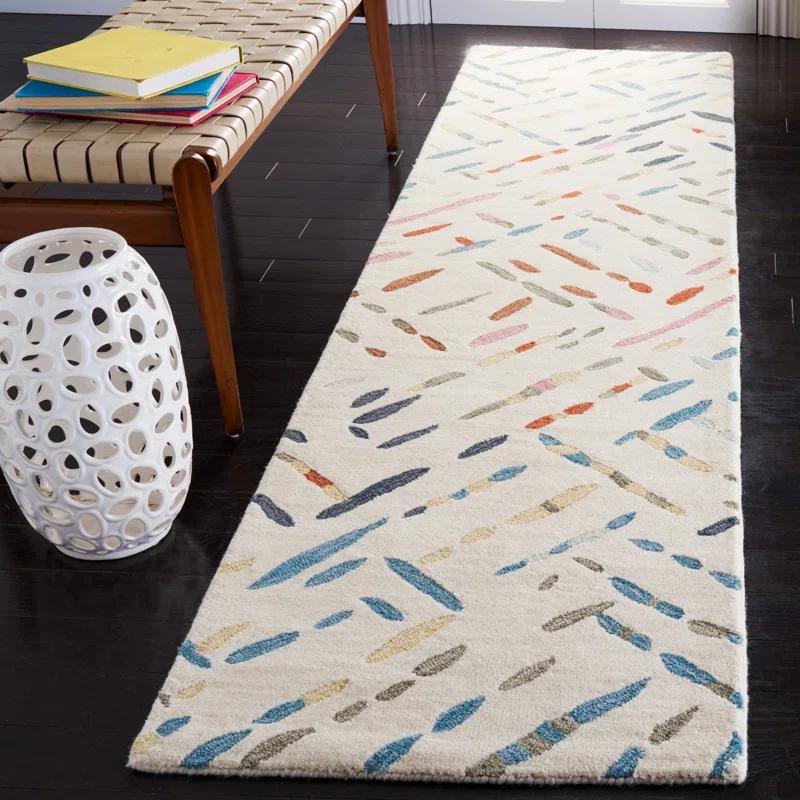 Charters Towers Abstract Handmade Tufted Wool Area Rug