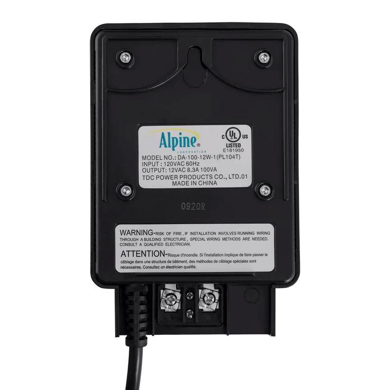 100 Watt Black Outdoor Transformer with Photo Cell and Timer